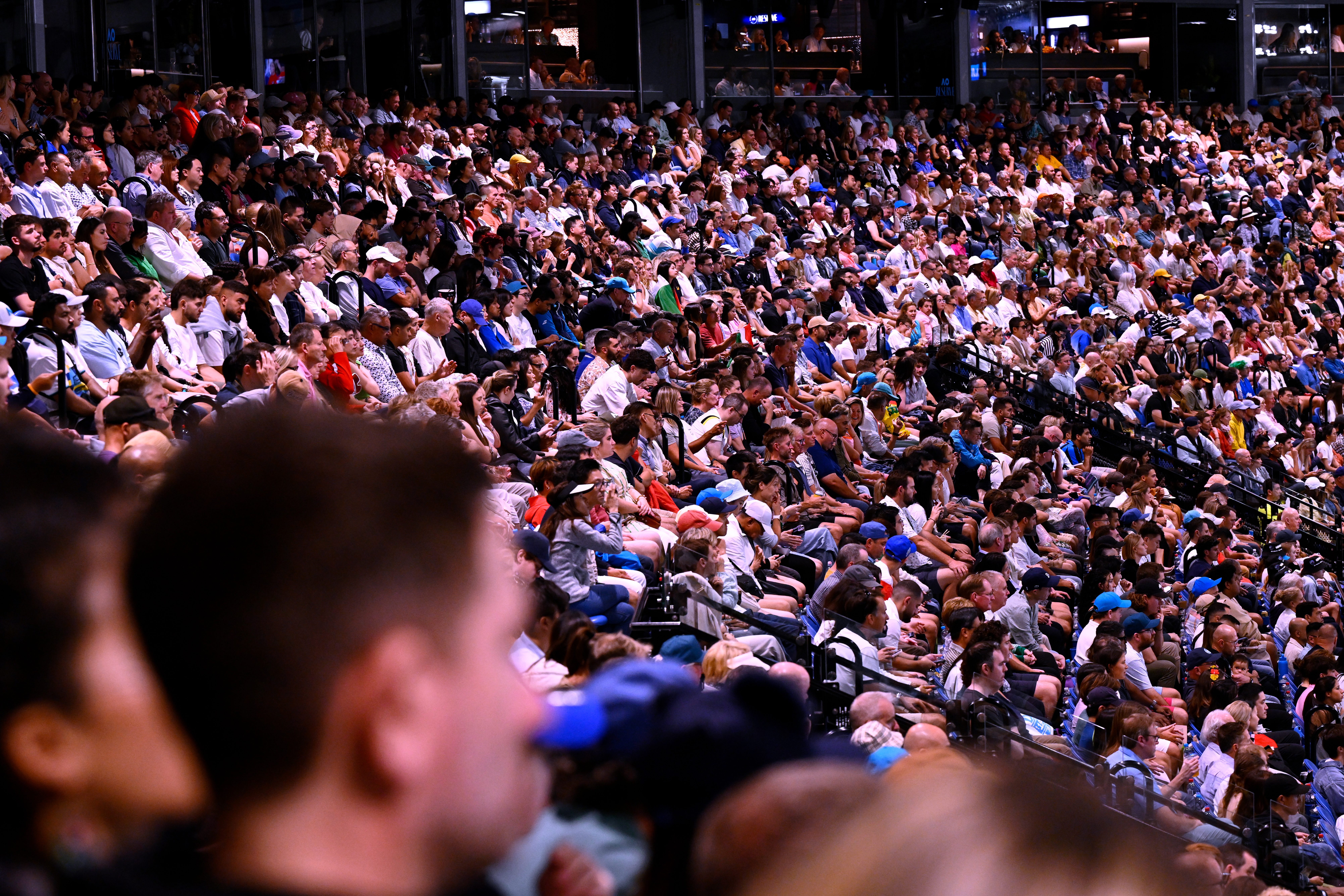 January 26: A general view during the Men’s Singles Final on Rod Laver Arena at the Australian Open at Melbourne Park on Sunday, January 26, 2025. Photo by TENNIS AUSTRALIA/ ADAM TRAFFORD